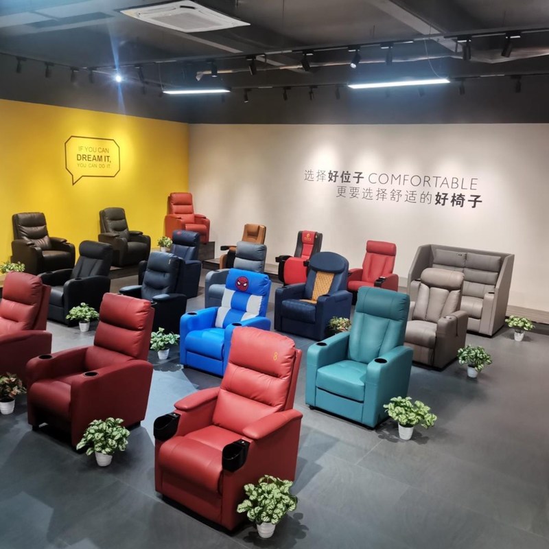 मेल पैकिंग N असली चमड़े का होम थिएटर कुर्सी होटल सिनेमा सीट लक्जरी सिनेमा सोफा