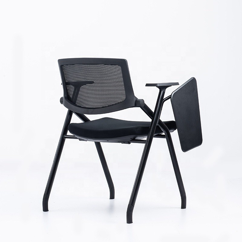 Stainless Steel Office Mesh Training Chair With Writing Pad for School Performance