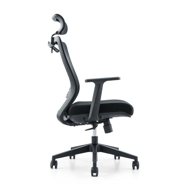 650*690*1150-1250 मिमी समायोज्य लक्जरी कार्यालय कुर्सी जाल कपड़े और स्थिर आर्मरेस्ट के साथ