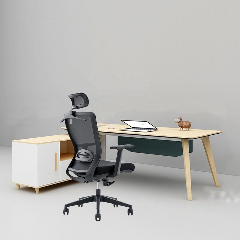 650*690*1150-1250 मिमी समायोज्य लक्जरी कार्यालय कुर्सी जाल कपड़े और स्थिर आर्मरेस्ट के साथ