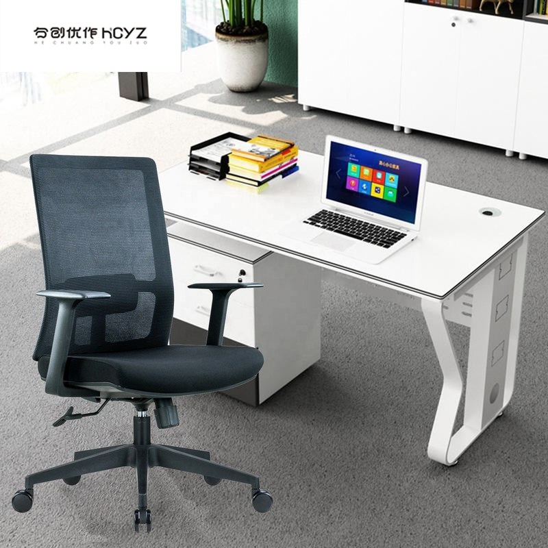 एडजस्टेबल हाइट मेश बैक स्विवेल ऑफिस चेयर, लम्बर सपोर्ट और आधुनिक शैली के साथ