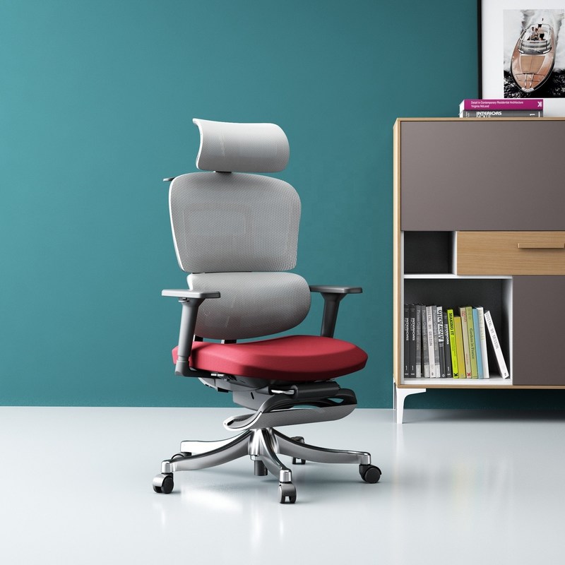 आरामदायक कार्यालय के लिए धातु प्रकार स्टेनलेस स्टील उच्च पीठ घुमावदार जाल कुर्सी